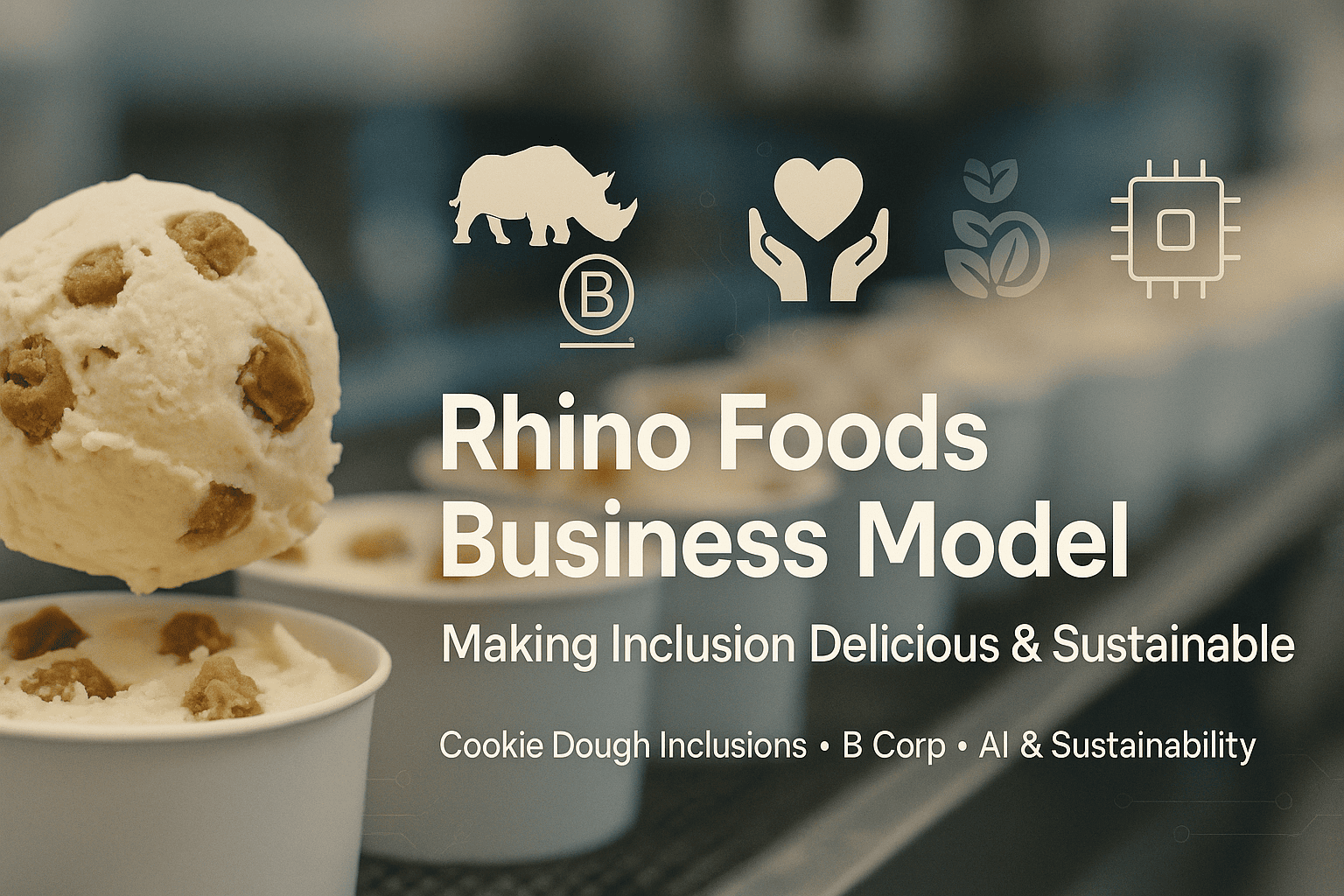 Rhino Foods Cookie Dough Business Model: Making Inclusion Delicious & Sustainable