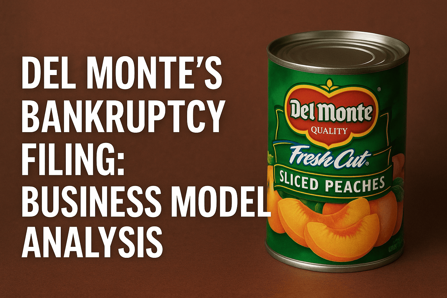 Del montes bankruptcy filing business model analysis of a shelf stable giant in decline