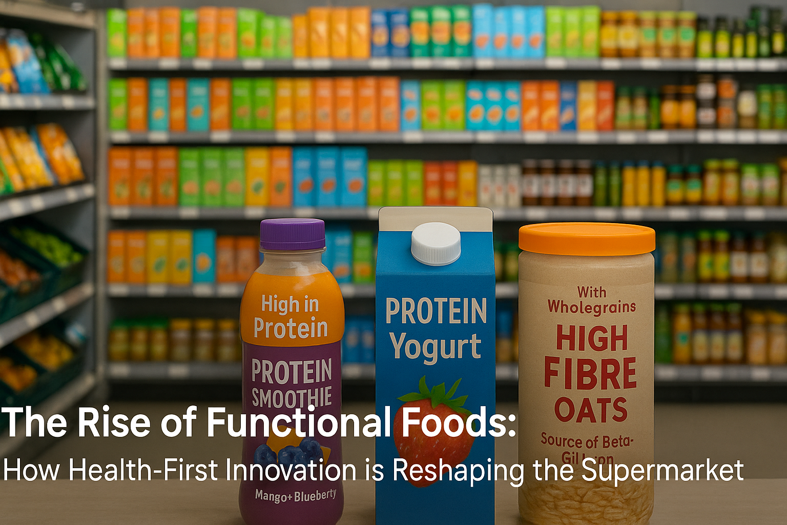 The rise of functional foods health first innovation supermarket shelves