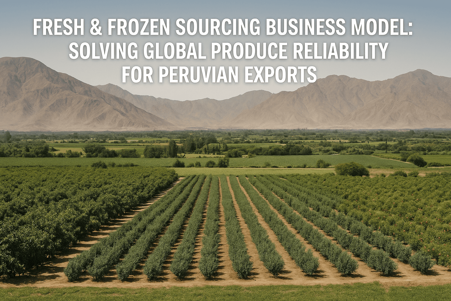 Fresh frozen sourcing business model solving global produce reliability for peruvian exports