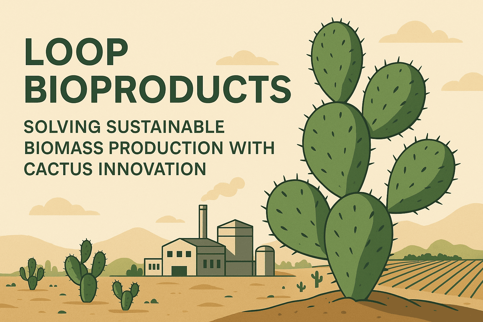 Loop bioproducts business model solving sustainable biomass production with cactus innovation